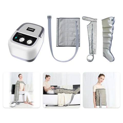 6 chamber Air wave pressure Massager Pneumatic Boots Lymphatic Drainage Vacuum Pressure Massager feet arms and legs Recovery