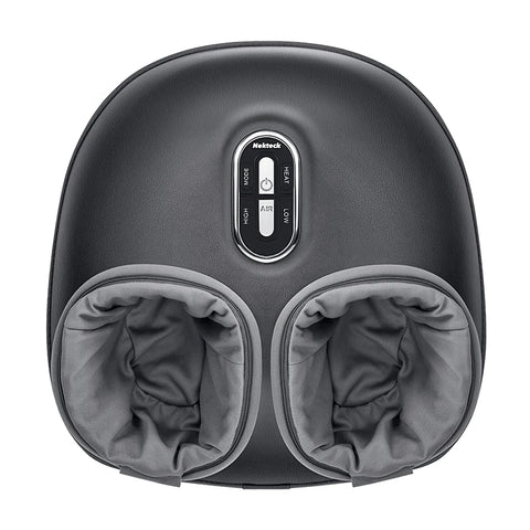 Nekteck Foot Massager Heating Therapy Air Compression Shiatsu Knead Roller Muscle Relaxation Electric Foot Massage Machine