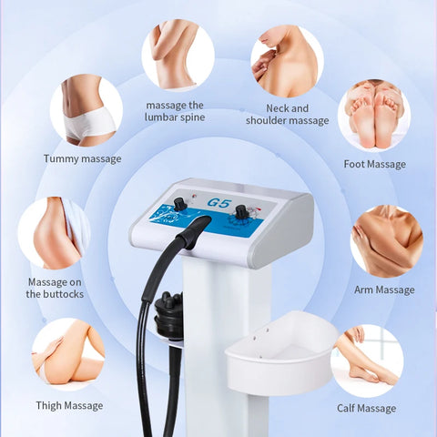 Vibrating G5 Massage Machine Slimming Muscle Massager Cellulite Removal Home Used Weight Loss Body Apparatus with Trolley Stand