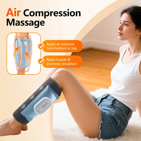 4 Modes Air Pressure Calf Massager Electric Airbag Compression Leg Massager Calf Foot Massager Muscle Relax Blood Circulation
