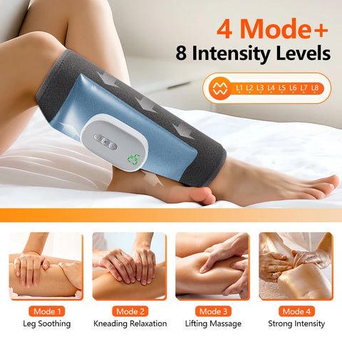 4 Modes Air Pressure Calf Massager Electric Airbag Compression Leg Massager Calf Foot Massager Muscle Relax Blood Circulation