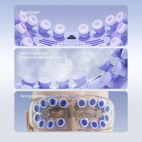 Electric Eye Steam Massager Nano Steam Eye Mask Hot Compress Glasses Steamer Bluetooth Relief Dry Eye Fatigue Dark Circles Tired
