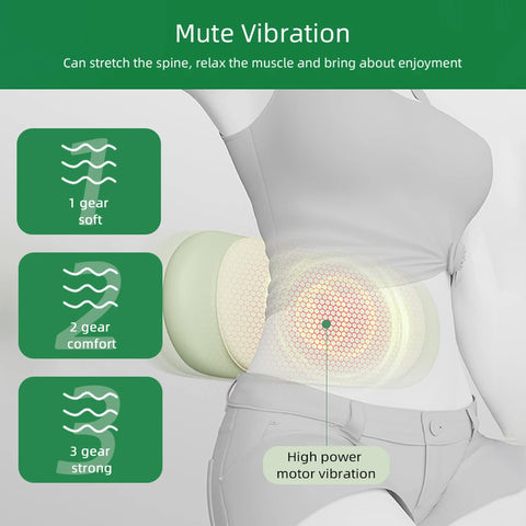 Electric Lumbar Traction Spine Relax Massage Adjustable Vibration Waist Spine Support Back Massage Machine Waist Masajeador