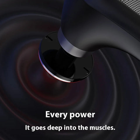 Fascia Gun Massage with Hot and Cold Heads 45 Degree Bend Foldable Multi-gear Adjustment Massage Gun for Fitness Muscle Relax