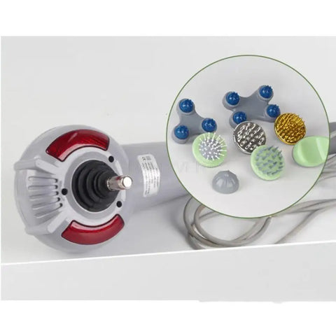 Eight-head Replacement Dolphin Massage Stick Stepless Speed-adjustable Massage Hammer Vibration Home Massager