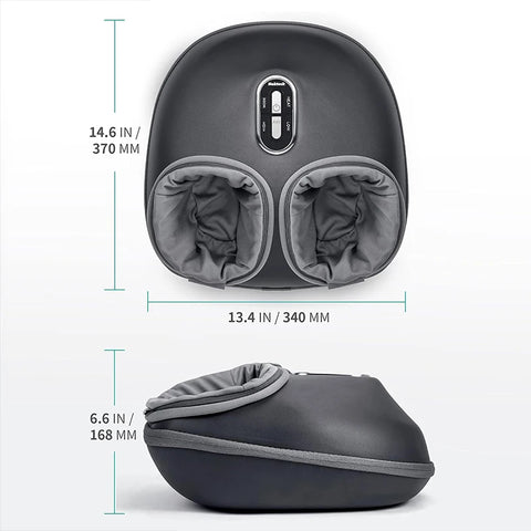 Nekteck Foot Massager Heating Therapy Air Compression Shiatsu Knead Roller Muscle Relaxation Electric Foot Massage Machine